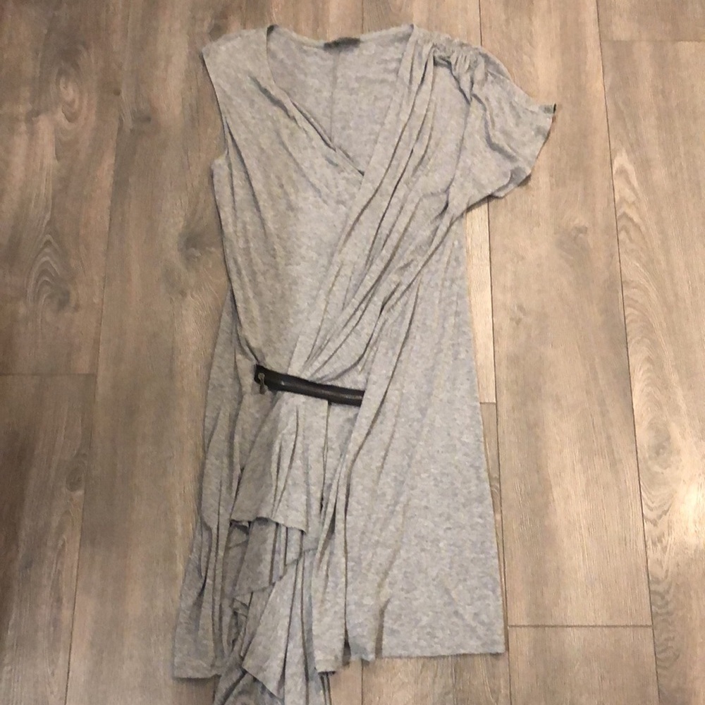 McQ Asymmetric Grey Dress, size M